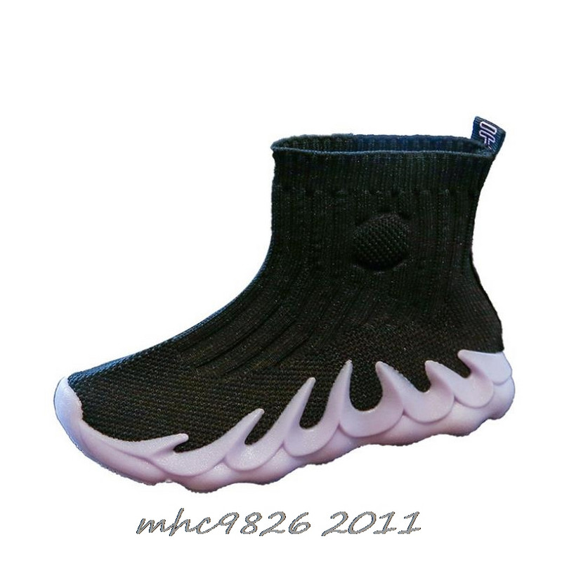 Modne čizme za djevojčice i dječake, nove jesenske dječje prozračne kratke čizme, modne dječje cipele za pletenje u obliku patchworka