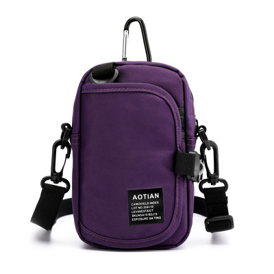 Ανδρικές τσάντες Mini Messenger Τσάντα Απλή μικρή χιαστί κινητό τηλέφωνο μέσης Πακέτο τσάντα ώμου Casual Flap Τσάντα με κέρμα