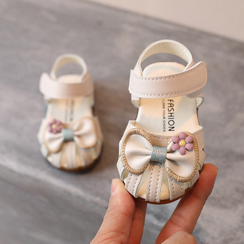 Летни сандали за малки деца Меко дъно Детски обувки за принцеси Нехлъзгащи се обувки за момиченца Плажни сандали