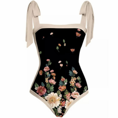 One Piece μπικίνι μαγιό & φούστες 2023 Νέο καλοκαιρινό γυναικείο παπιγιόν ρετρό μαγιό Πολυτελές κομψό βραζιλιάνικο μαγιό