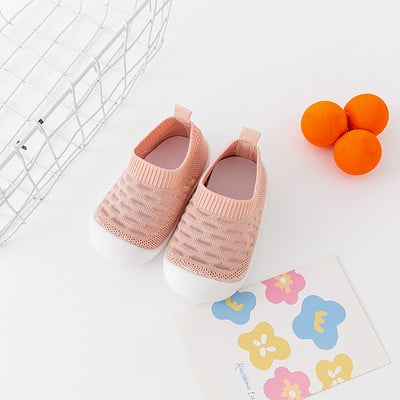 Jarné populárne nové detské topánky, sieťované, pletené, priedušné, pre dievčatá a chlapcov 0-3T, letné nazúvacie, ležérne tenisky pre batoľatá, protišmykové, pre batoľatá