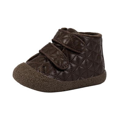 Βρεφικά παιδικά ζεστά βελούδινα μποτάκια για αγόρι casual slip-on γούνινο ψηλό πάνινα παπούτσια Βρεφικό κοριτσάκι Εξωτερική μαλακή σόλα βαμβακερά παπούτσια