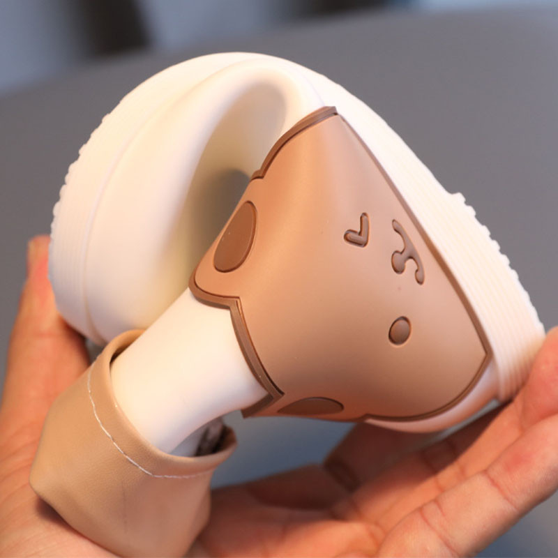 Detské roztomilé gumené čižmy s medvedíkom, členkové čižmy pre dievčatá a chlapcov, nepremokavé topánky s okrúhlou špičkou