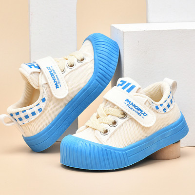 2023 Νέα φθινοπωρινά άνοιξη παιδικά παπούτσια καμβά για μωρά αγόρια για κορίτσια αντιολισθητικά νήπια για προ-βάδισμα Hook$ Lock Casual παπούτσια Αθλητικά πάνινα παπούτσια