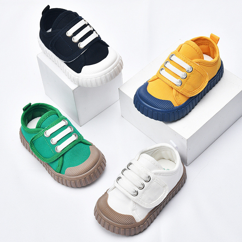 2023 Νέα φθινοπωρινά άνοιξη παιδικά παπούτσια καμβά για μωρά αγόρια για κορίτσια αντιολισθητικά νήπια για προ-βάδισμα Hook$ Lock Casual παπούτσια Αθλητικά πάνινα παπούτσια