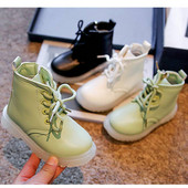 Britské štýlové členkové čižmy pre batoľatá, módne mäkké kožené detské ležérne topánky, jeseň, nový dizajn, chlapčenské a dievčenské Chelsea čižmy