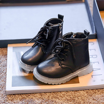 Βρεττανικό στυλ βρετανικά μποτάκια για τον αστράγαλο Μόδα μαλακό δέρμα Βρεφικά casual παπούτσια Φθινόπωρο Νέο σχέδιο για αγόρια κορίτσια Chelsea μπότες
