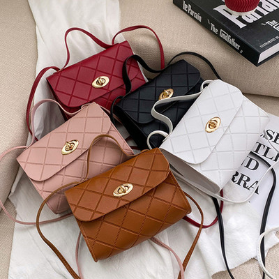 Дамска дамска чанта Модна дамска чанта през рамо Модни дамски чанти през рамо Едноцветни висококачествени елегантни дамски чанти