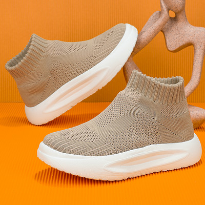 YISHEN Pantofi pentru copii Cizme la gleznă pentru copii pantofi înalți respirabili pentru băieți și fete Cizme casual cu platformă Calzado Infantil