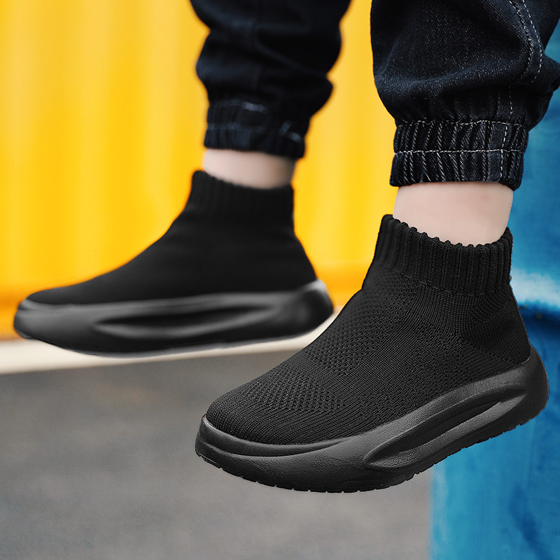 YISHEN Pantofi pentru copii Cizme la gleznă pentru copii pantofi înalți respirabili pentru băieți și fete Cizme casual cu platformă Calzado Infantil