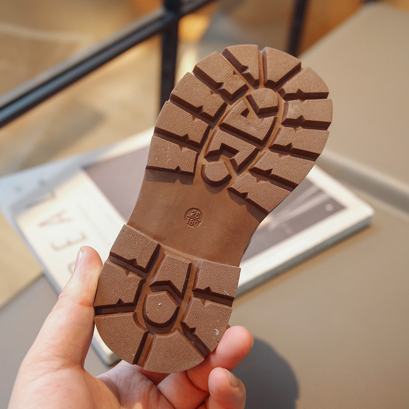 Μόδα παιδικές μπότες 2023 με επένδυση, παχύρρευστο καφέ Μεσαίο μεγάλο παιδικό βαμβακερό φθινόπωρο χειμώνα Μαύρα για αγόρια Δερμάτινες μπότες για κορίτσια