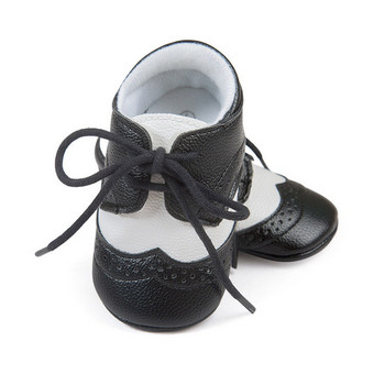 Новородено, момче, момиче, обувки за първи проходилки, меко гумено дъно, плътна кожена оксфордска рокля, детски мокасини, детски обувки, детски обувки