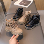 Dječja obuća Modne dječje gležnjače Dječaci Britanski stil Kožne čizme Obuća za bebe Djevojčice Kratke čizme s kopčom za remen Ležerne cipele