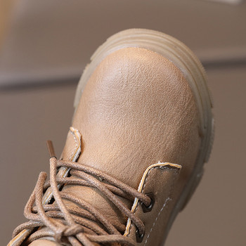 Παιδικά παπούτσια μόδας Παιδικά μποτάκια για αγόρια Δερμάτινα μποτάκια βρετανικού στυλ Βρεφικά παπούτσια για κορίτσια Ζώνη με αγκράφα Κοντές μπότες Casual Botines