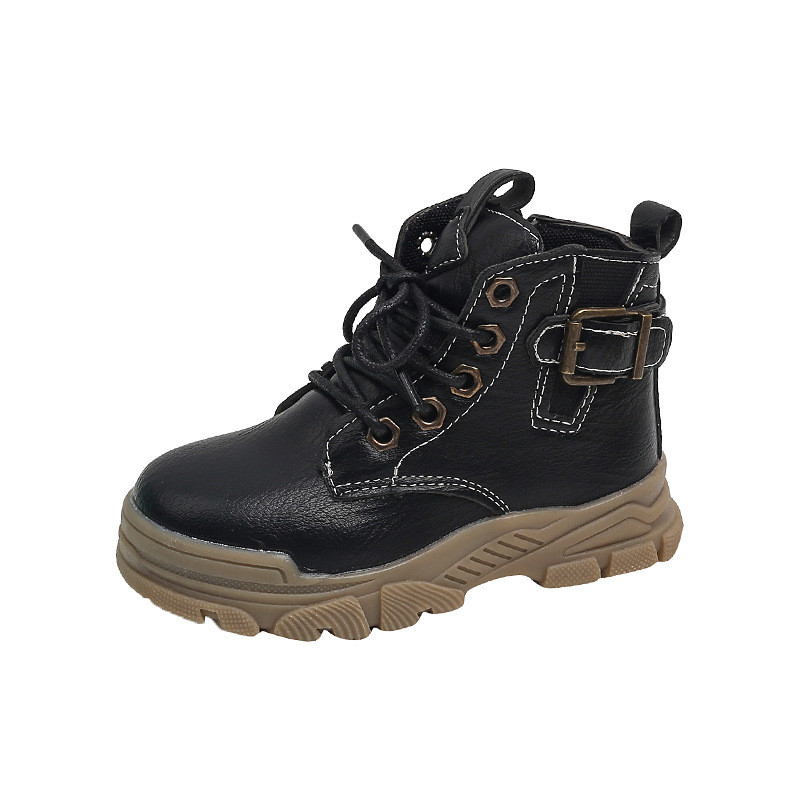 Dječja obuća Modne dječje gležnjače Dječaci Britanski stil Kožne čizme Obuća za bebe Djevojčice Kratke čizme s kopčom za remen Ležerne cipele