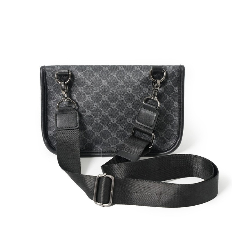 Σχεδιασμός επωνυμίας Τσάντα ώμου Ανδρική τσάντα χιαστί Fashion Business PU Δερμάτινη τσάντα ώμου Ανδρική τσάντα κινητού τηλεφώνου Πορτοφόλια Τσάντες νέα