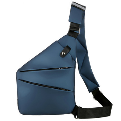 Geantă pentru piept pentru bărbați, buzunar personal, geantă ușoară de umăr, în interiorul hainelor, impermeabilă, antifurt, pentru ciclism, încrucișată, ușor de curățat, geantă pentru pistol