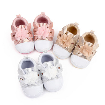 Бебешки обувки Бебешки обувки за момиченца Сладки меки подметки Маратонки Prewalker Обувки за ходене Toddler First Walker