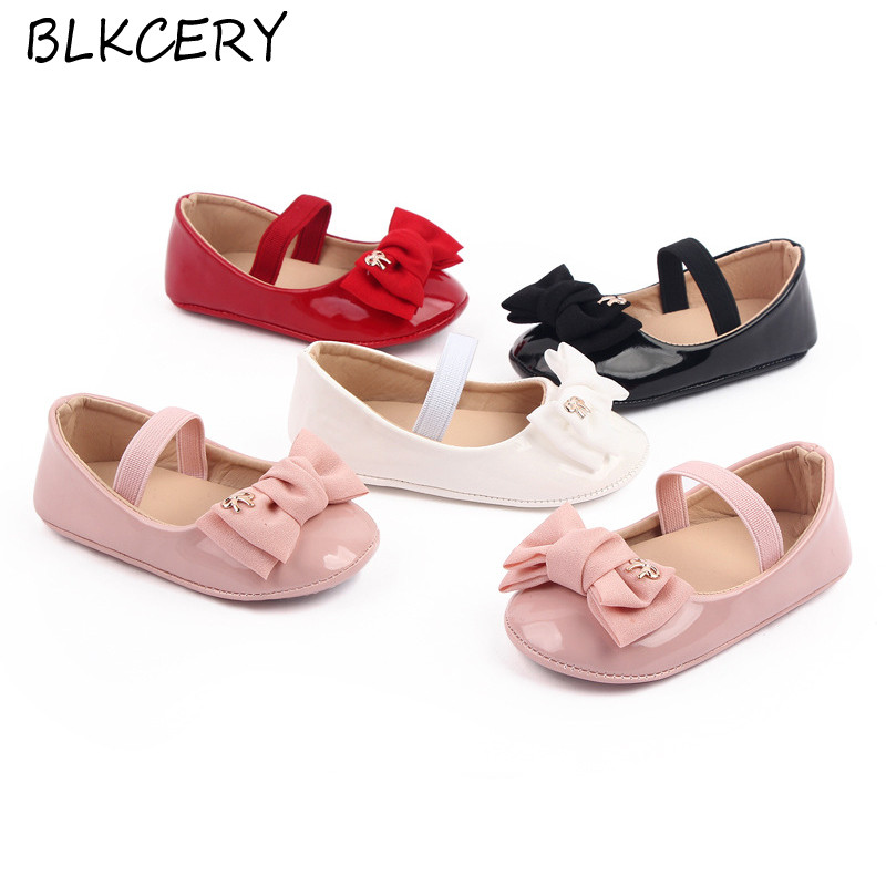 Bebe Cipele za djevojčice Klasične tenisice s mašnom za novorođenče Novorođenčad Meke protuklizne gumene donjice Bebes Princess Footwear za 1 godinu Poklon