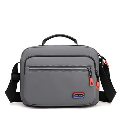 Νέα οριζόντια τσάντα ώμου Ανδρική νάιλον μικρή τετράγωνη τσάντα Απλές διαγώνιες τσάντες αδιάβροχες τσάντες χιαστί σώμα ανδρικές μικρές τσάντες