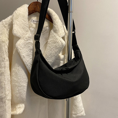 2022 τσάντα χιαστί καμβά τσάντα για γυναίκες Νέο κορεάτικο στυλ Απλή τσάντα στήθους Hobos Μαθητική τσάντα ώμου με ρυθμιζόμενο λουράκι