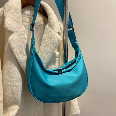 2022 τσάντα χιαστί καμβά τσάντα για γυναίκες Νέο κορεάτικο στυλ Απλή τσάντα στήθους Hobos Μαθητική τσάντα ώμου με ρυθμιζόμενο λουράκι