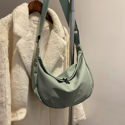 2022 τσάντα χιαστί καμβά τσάντα για γυναίκες Νέο κορεάτικο στυλ Απλή τσάντα στήθους Hobos Μαθητική τσάντα ώμου με ρυθμιζόμενο λουράκι