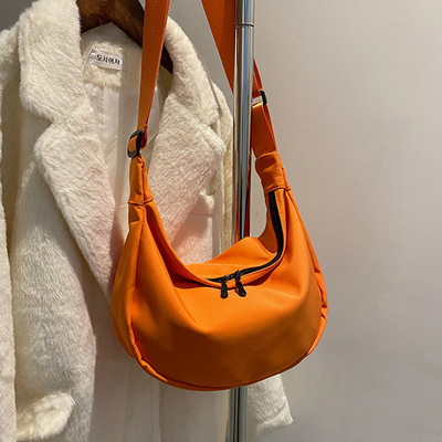 2022 τσάντα χιαστί καμβά τσάντα για γυναίκες Νέο κορεάτικο στυλ Απλή τσάντα στήθους Hobos Μαθητική τσάντα ώμου με ρυθμιζόμενο λουράκι