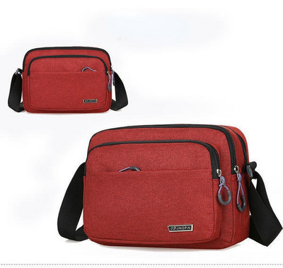 Γυναικεία Ανδρική τσάντα Messenger Καμβάς Κορέα Ιαπωνία Casual Shoulder Fashion Ανδρική τσάντα χιαστί πολλαπλών στρώσεων Τσάντα ώμου