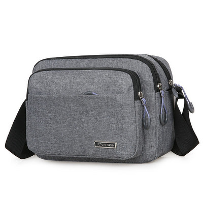 Γυναικεία Ανδρική τσάντα Messenger Καμβάς Κορέα Ιαπωνία Casual Shoulder Fashion Ανδρική τσάντα χιαστί πολλαπλών στρώσεων Τσάντα ώμου