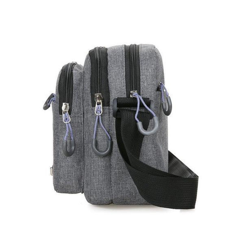 Γυναικεία Ανδρική τσάντα Messenger Καμβάς Κορέα Ιαπωνία Casual Shoulder Fashion Ανδρική τσάντα χιαστί πολλαπλών στρώσεων Τσάντα ώμου