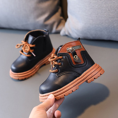 Φθινοπωρινές μπότες Martin για παιδιά Κορεάτικο στυλ για αγόρια για κορίτσια Μόδα παπούτσια Αντιολισθητικά παπούτσια με φερμουάρ για παιδιά Άνοιξη Φθινόπωρο