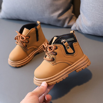 Φθινοπωρινές μπότες Martin για παιδιά Κορεάτικο στυλ για αγόρια για κορίτσια Μόδα παπούτσια Αντιολισθητικά παπούτσια με φερμουάρ για παιδιά Άνοιξη Φθινόπωρο
