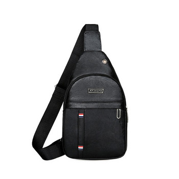 Pu Мъжка чанта за гърдите Нова външна водоустойчива многофункционална чанта Crossbody Модна корейска универсална чанта за рамо