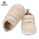 EWODOS Toddler Baby Kids PU Δερμάτινα Αθλητικά Παπούτσια Casual Παπούτσια Χαριτωμένα μωρά Flats αναπνεύσιμα βρεφικά παπούτσια περπατήματος για νεογέννητα κορίτσια αγόρια
