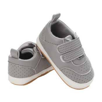 EWODOS Toddler Baby Kids PU кожени маратонки Ежедневни обувки Сладки бебешки обувки Дишащи бебешки обувки за ходене за новородени момичета Момчета