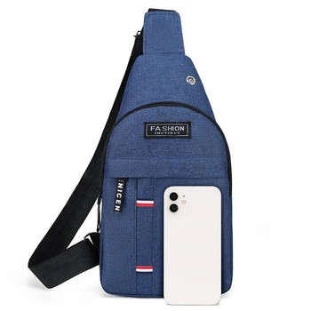 Τσάντα Sling Τσάντα στήθους Ανδρική Νέα Casual Κορεάτικη Έκδοση Oxford Cloth Fashion Αθλητική Τσάντα Μονό ώμου Τσάντα Messenger καμβά