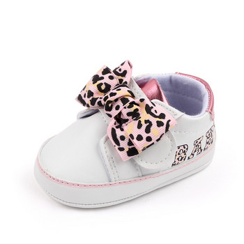 Обувки за новородени момичета First Walker PU Princess Bowknot Ribbon Dress Shoes Противоплъзгаща се гумена подметка Мокасини за обувки за бебешко креватче