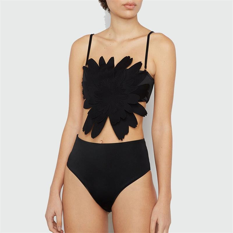 2023, noua moda, costum de baie de culoare solida, sexy, fara bretele, fara spate, curea de umar detasabila, costum de baie divizat, bikini pentru femei, inot