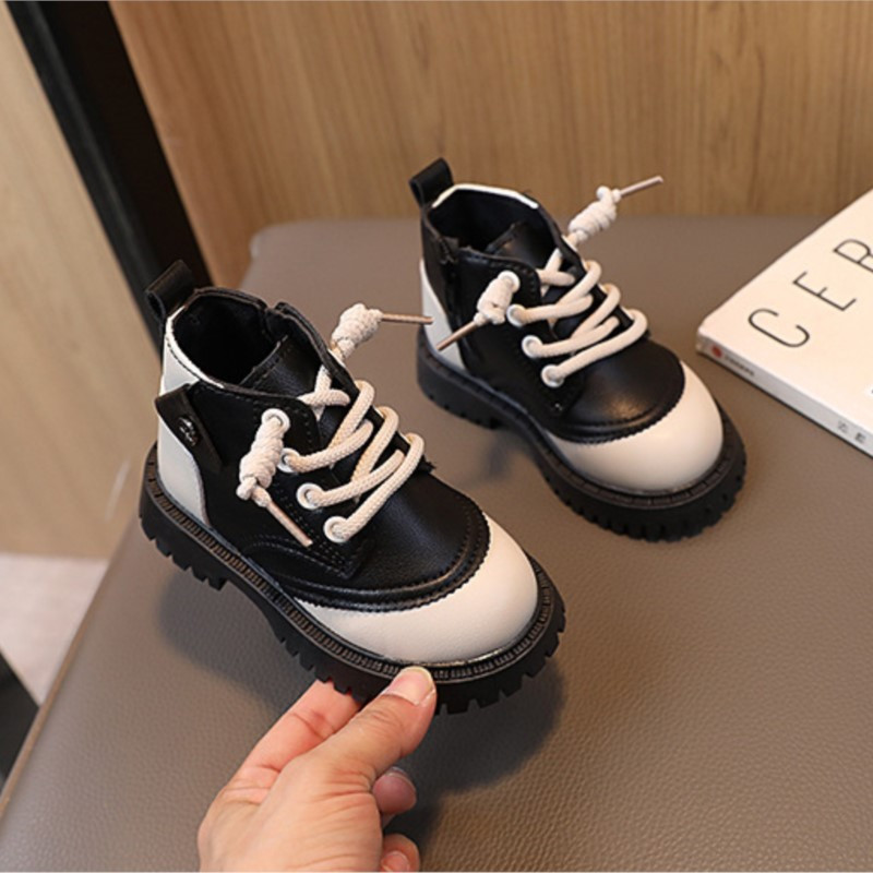 CUZULLAA Παιδικές Φθινοπωρινές Χειμερινές Μπότες 1-6 ετών Αγόρια Κορίτσια Λευκό Κίτρινο Καφέ Πολύχρωμες Μπότες Παιδικά Κοντά μποτάκια καθημερινά παπούτσια