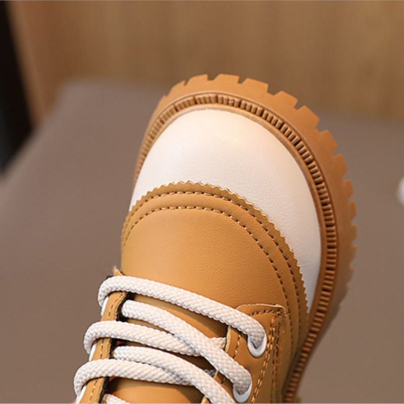 CUZULLAA Παιδικές Φθινοπωρινές Χειμερινές Μπότες 1-6 ετών Αγόρια Κορίτσια Λευκό Κίτρινο Καφέ Πολύχρωμες Μπότες Παιδικά Κοντά μποτάκια καθημερινά παπούτσια