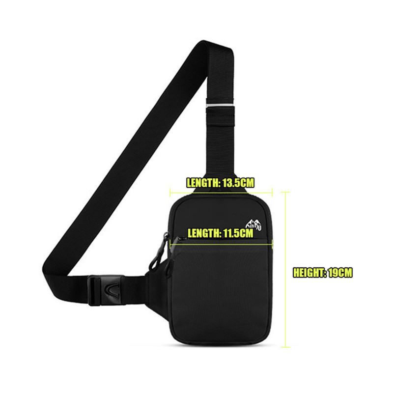 „Geestock“ vyriškas pečių krūtinės krepšys Nailono vandeniui atsparus mini krepšys lauko sportiniam mobiliajam telefonui, liemens komplektas, vyriškas „Bolso Hombre“
