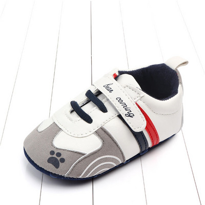 Νεογέννητο τύπωμα Heart Star Baby Sneaker PU Δερμάτινο μωρό αγόρια για κορίτσια First Walkers Μαλακή σόλα για βρέφη Παιδικά παπούτσια για 0-18 εκατ.