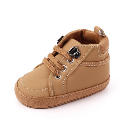 Νεογέννητο τύπωμα Heart Star Baby Sneaker PU Δερμάτινο μωρό αγόρια για κορίτσια First Walkers Μαλακή σόλα για βρέφη Παιδικά παπούτσια για 0-18 εκατ.