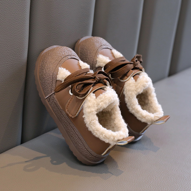 Toamnă Iarnă Bebeluși Băieți Fete Pantofi ocazional Copii Cizme de pluș Confortabil anti-alunecos Pantofi ocazional pentru copii Cizme pentru sugari în aer liber