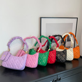 Τσάντα τάσης μονόχρωμη μονόχρωμη μονόχρωμη μονόχρωμη φορητή γυναικεία τσάντα τετράγωνη φορητή μόδα