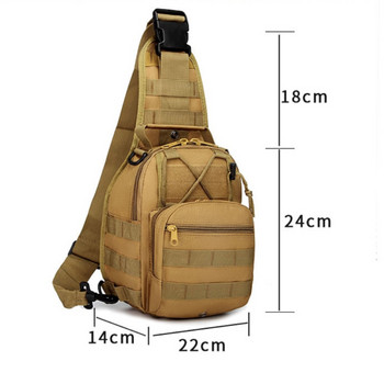 Tactical Military Chest Sling Bag Hiking Mole Multifunction 600D Oxford Camouflage Άνετη ανθεκτική μόδα σε εξωτερικούς χώρους