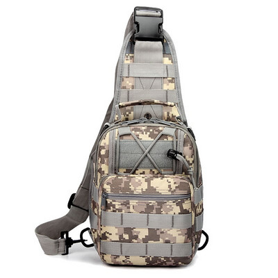 Tactical Military Chest Sling Bag Hiking Mole Multifunction 600D Oxford Camouflage Άνετη ανθεκτική μόδα σε εξωτερικούς χώρους