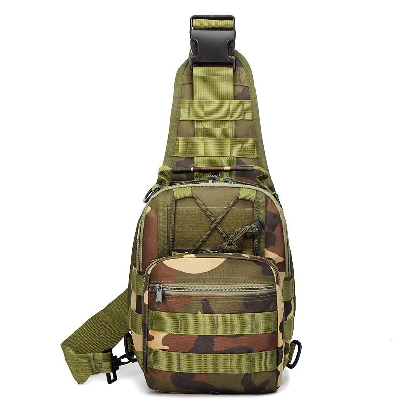 Tactical Military Chest Sling Bag Hiking Mole Multifunction 600D Oxford Camouflage Άνετη ανθεκτική μόδα σε εξωτερικούς χώρους