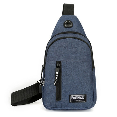 Ανδρική μοντέρνα επαγγελματική τσάντα στήθους, καθημερινά ακουστικά, τσάντα χιαστί, πολυλειτουργική τσάντα ώμου εξωτερικού χώρου